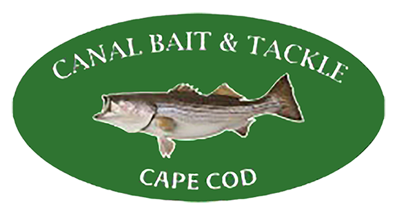 Logo of Canal Bait & Tackle Cape Cod with a fish illustration on a green background